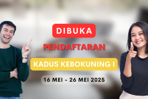 Pendaftaran Kadus Kebokuning 1 Dibuka, Ini Syarat dan Jadwal Pendaftarannya